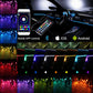 RGB LED Interior Strip Light Trim Car Ambient Atmosphere Lighting APP Control UK