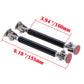 2X Vehicle Adjustable Front Bumper Splitter Strut Brace Rod Support Bars Black