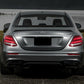 MERCEDES E CLASS W213 E63 LOOK AMG REAR BUMPER DIFFUSER TAILPIPES GLOSS BLACK