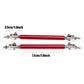 Red Universal Car Front+Rear Bumper Lip Splitter Rod Strut Tie Bar Support Kit