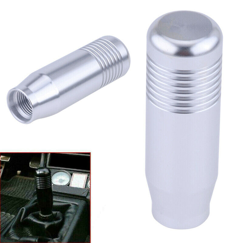 Universal Car Aluminum Manual Gear Stick Shift Shifter Lever Knob 85mm Silver
