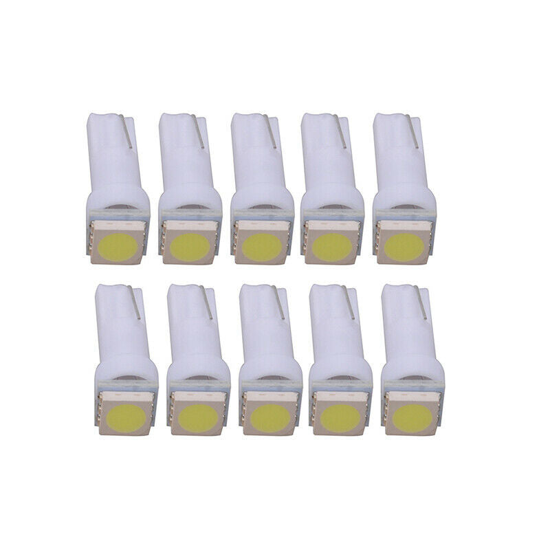 10x T5 286 LED Dashboard Gauge 5050 Car Speedo Instrument Light Bulbs 12V 0.4W