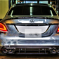 Mercedes C Class C63S AMG Style W205 Carbon Fibre Rear Lip Spoiler 2014-2021