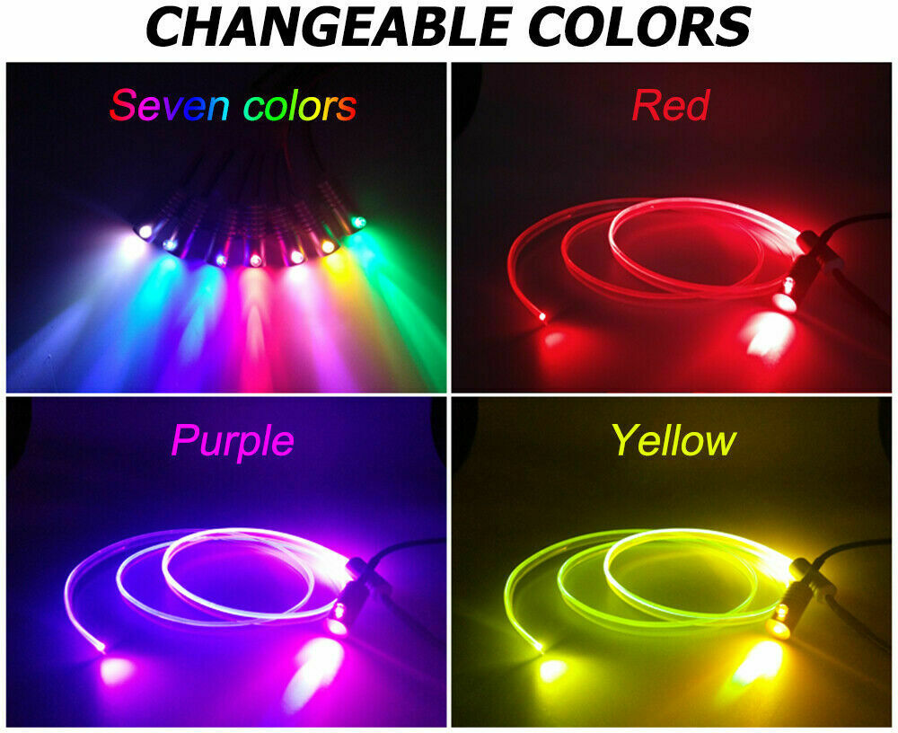 RGB LED Interior Strip Light Trim Car Ambient Atmosphere Lighting APP Control UK