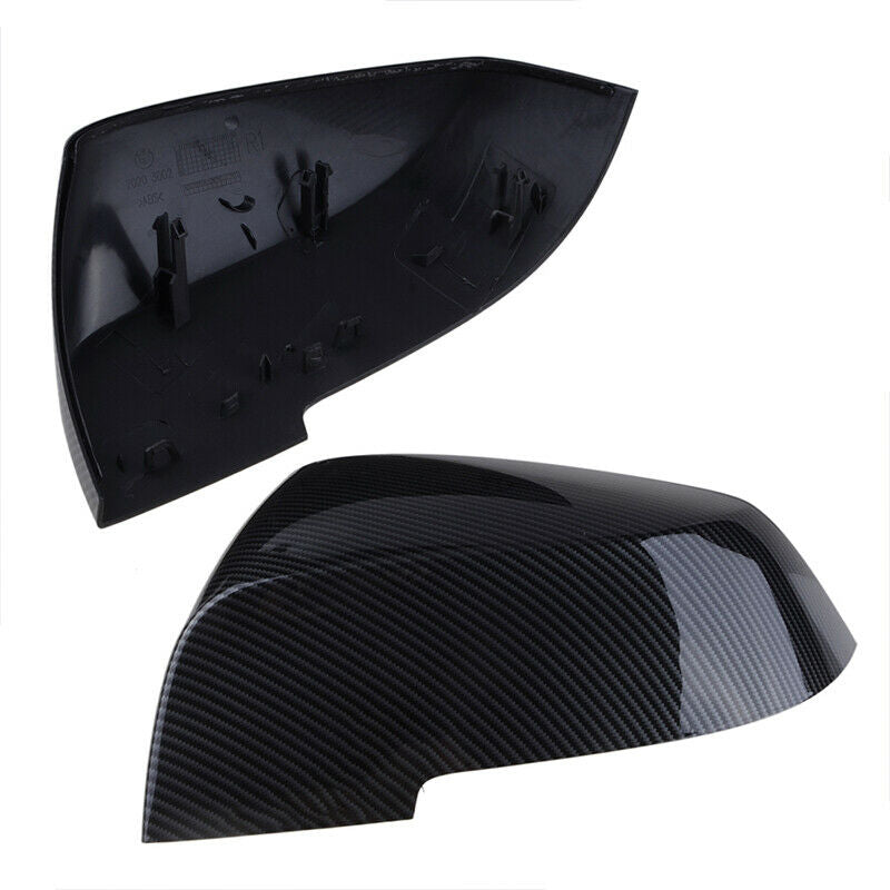 Carbon Fiber Look Wing Mirror Cover For BMW 1 2 3 4 SERIES F20 F30 F31 F32 F34