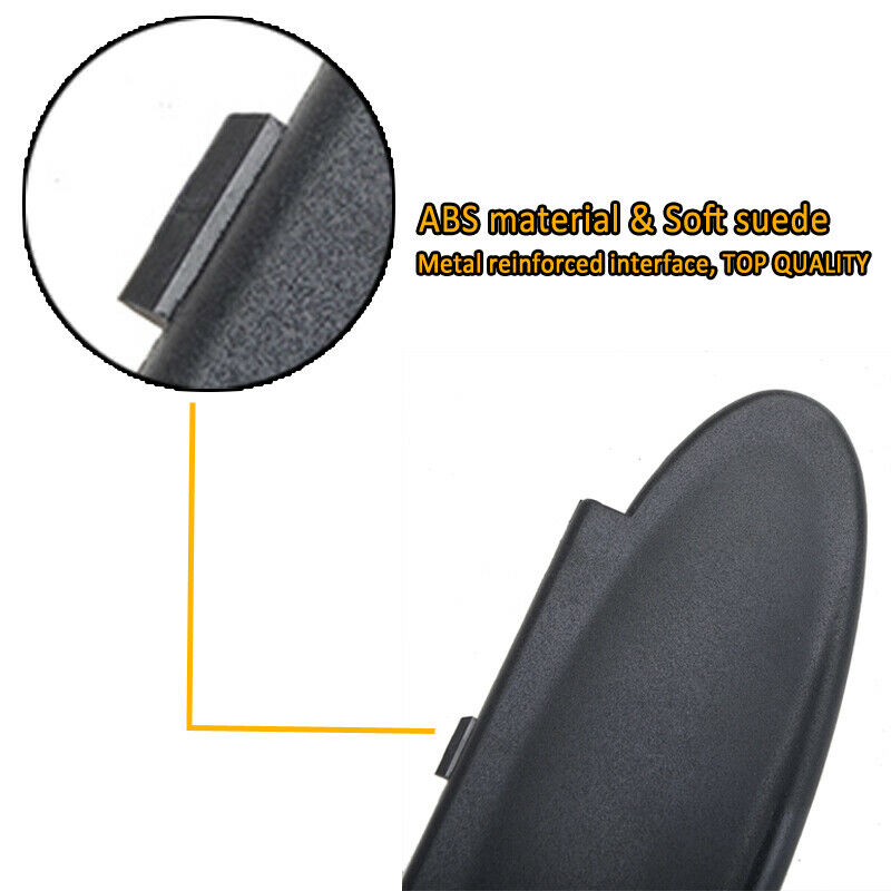1pcs Sun Visor Mirror Cover Black For Porsche 911 996/997 Boxster Cayman 986/987