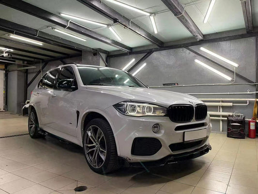 BMW X5 F15 M PERFORMANCE FRONT SPLITTER SPOILER LIP KIT GLOSS BLACK 2013-2018