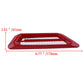 Red Universal Cover Car Side Decorative Air Flow Hood Scoop Vent Bonnet Decor A