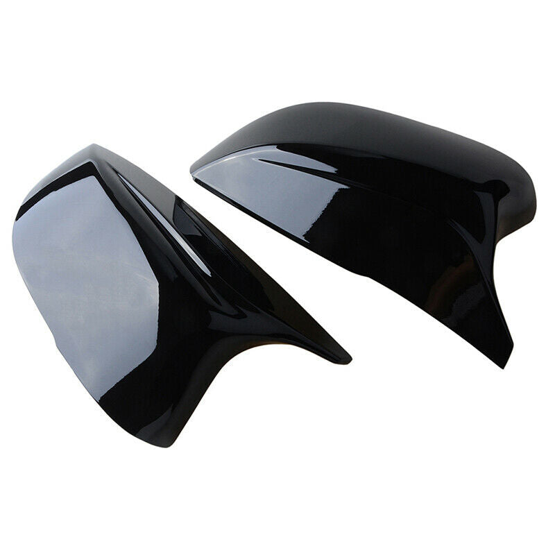 Gloss Black Door Side Mirror Cover Cap For 2014+ Infiniti Q50 Q60 QX30 Q70