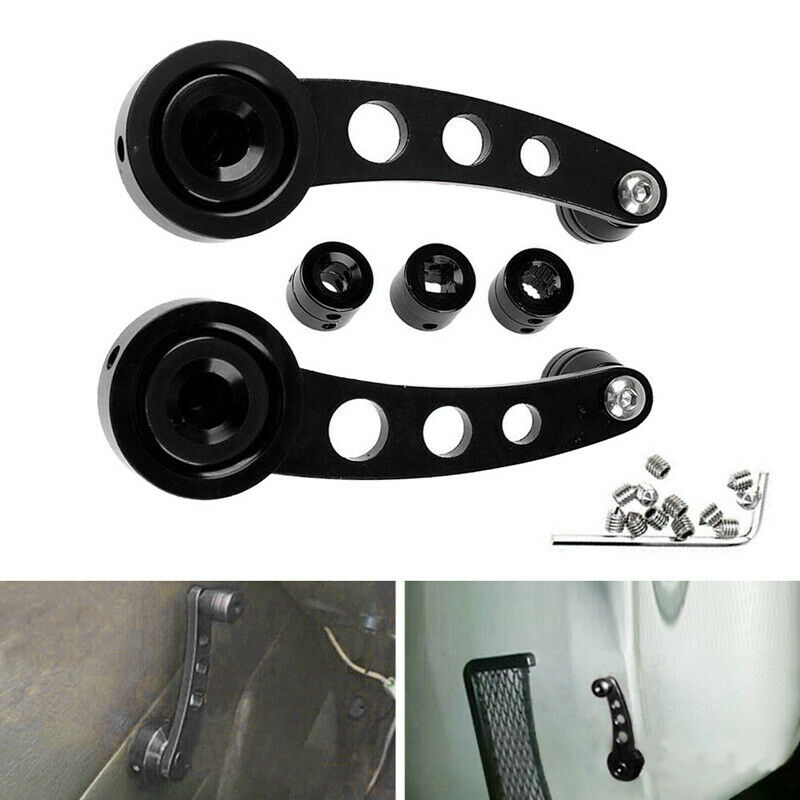 2pcs Silver Chrome Universal Aluminum Car Window/Door/Winder Crank Handles UK