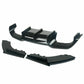 FOR BMW M2 F87 GLOSSY BLACK REAR DIFFUSER SPLITTER VALANCE 3PC MTC STYLE 2015+