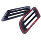 Pair Car Bonnet Air Flow Intake Side Fender Vent Moulding Trim Decals Stick On