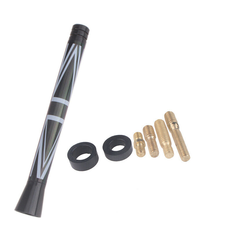 3" Black Union Jack Antenna Sports Short Aerial For BMW Mini Cooper All Models