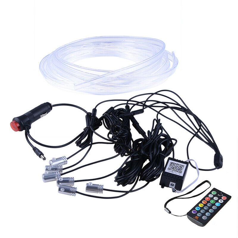 RGB LED Interior Strip Light Trim Car Ambient Atmosphere Lighting APP Control UK