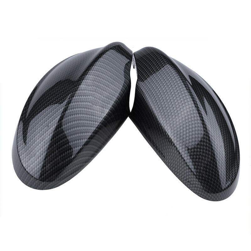 2x Carbon Fiber Wing Mirror Cover Caps For BMW 3 Series E90 E91 320d 330d 05-08