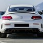 MERCEDES C CLASS COUPE C205 A205 AMG STYLE REAR BOOT SPOILER MATTE BLACK