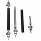 10CM Black Universal Car Front Bumper Lip Splitter Rod Strut Tie Bar Support ah