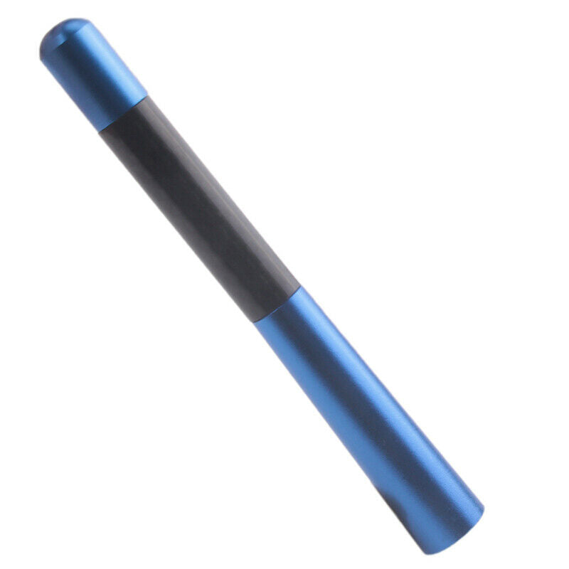 Universal Car Bee-sting Stubby Blue Carbon Fibre Aerial Ariel Arial AMFM 12cm