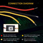 2x 80mm Car LED Angel Eyes Halo Ring Fog Light APP Bluetooth Colour Change RGB
