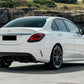 MERCEDES C CLASS W205 SALOON ESTATE AMG C43 STYLE REAR DIFFUSER FACELIFT 2019+