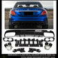 MERCEDES C CLASS W205 SALOON ESTATE AMG C43 STYLE REAR DIFFUSER FACELIFT 2019+