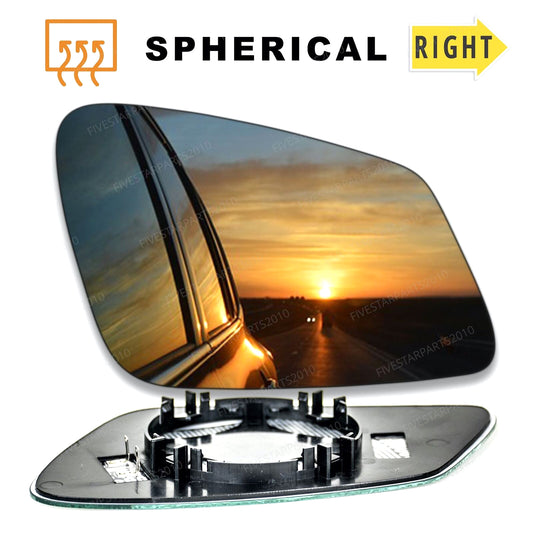 Right Driver side wing mirror glass for BMW 7 Series 2009-2015 Heated