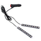 9LED White Car Interior Atmosphere Glow Neon String Strip Light Strip Decor Lamp