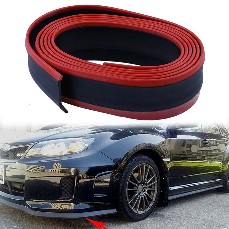 Car Strip Splitter Lip Skirt Protector Front Bumper 100" Universal Rubber UK