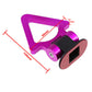 1xTriangle Purple High-Strength Racing Car Tow Strap Front Bumper Hook Auto