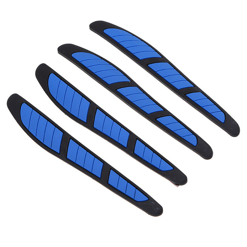 4x Universal Car Door Edge Scratch Anti-collision Protector Guard Strip Blue A