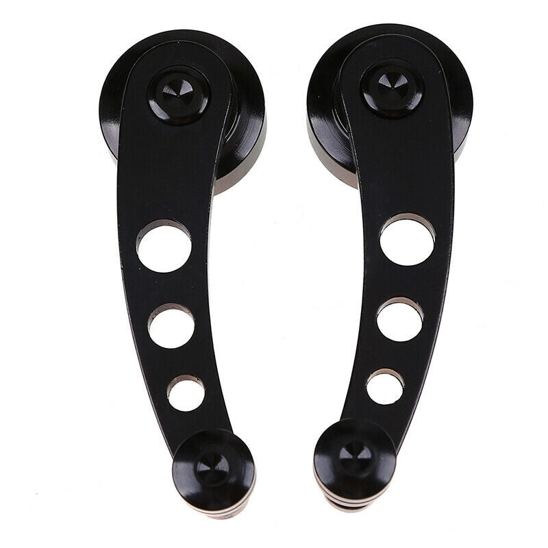 2pcs Silver Chrome Universal Aluminum Car Window/Door/Winder Crank Handles UK