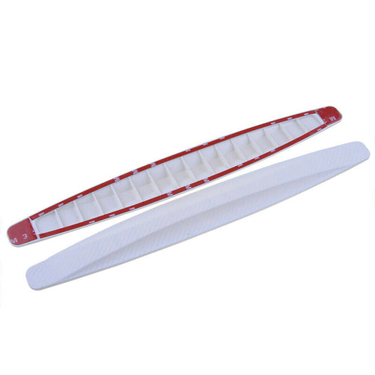 Universal Car White Strip Bumper Body Corner Edge Protector Guard Scratch HIQ 2X