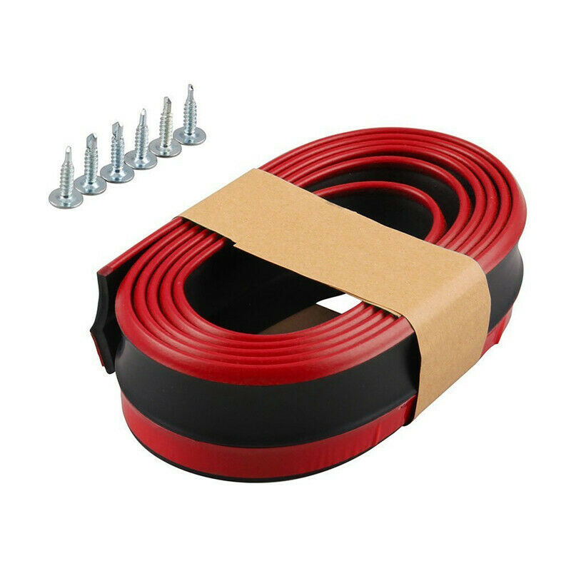 Car Strip Splitter Lip Skirt Protector Front Bumper 100" Universal Rubber UK