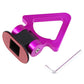 1xTriangle Purple High-Strength Racing Car Tow Strap Front Bumper Hook Auto