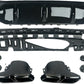 MERCEDES E CLASS W213 E63 LOOK AMG REAR BUMPER DIFFUSER TAILPIPES GLOSS BLACK