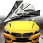 2PCS Car Hood Stickers Silver Side Air Intake Flow Vent Cover Deco Universal AH