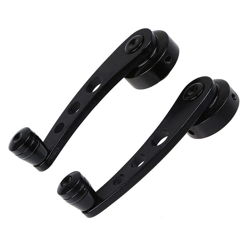 2pcs Silver Chrome Universal Aluminum Car Window/Door/Winder Crank Handles UK