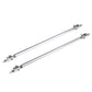 UK Car Front Rear Bumper Splitter Strut Lip Tie Rod Support Adjustable Silver