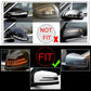Pair Black Door Mirror Cover Cap LED Turn Signal For Benz W212 W204 W221