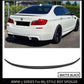 BMW 5 SERIES MATTE BLACK F10 M-SPORTS REAR TRUNK LID LIP BOOT SPOILER 11-17 OEM