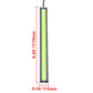 UK 10pcs Green LED Strip Car DRL Running Daytime Light COB Driving Lights 17CM