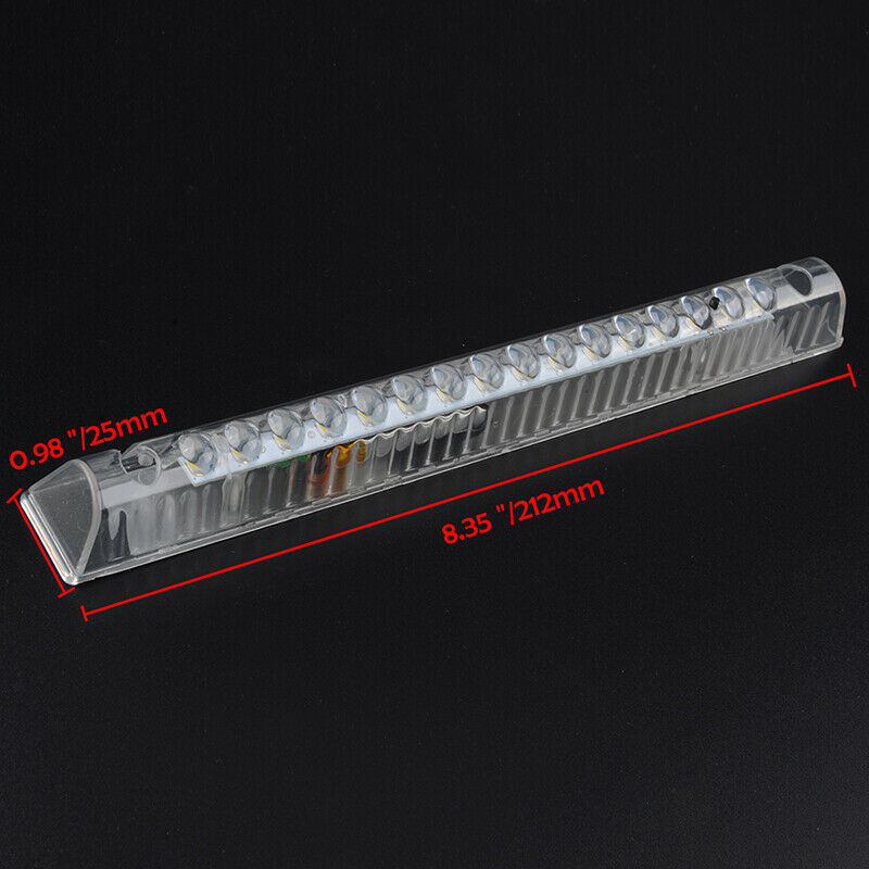 Car 12V 16LEDs Blue Strobe Flash Light Police Warning Flashing Dash Lamp UK