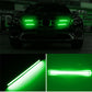 UK 10pcs Green LED Strip Car DRL Running Daytime Light COB Driving Lights 17CM