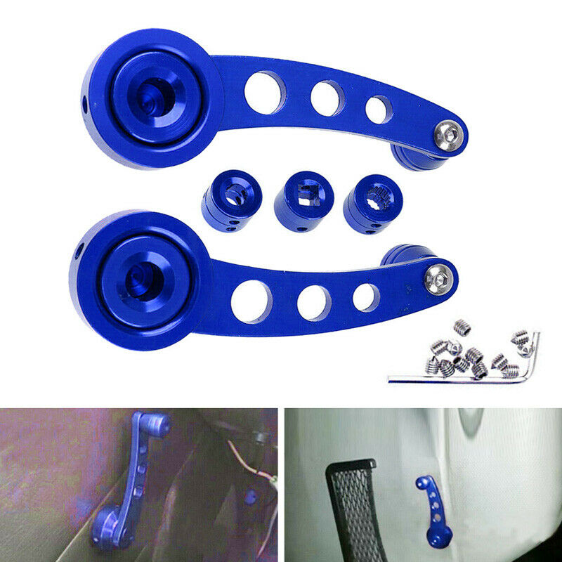 Blue Universal Car Window Handle Winder Riser Replacement Winder Crank Riser