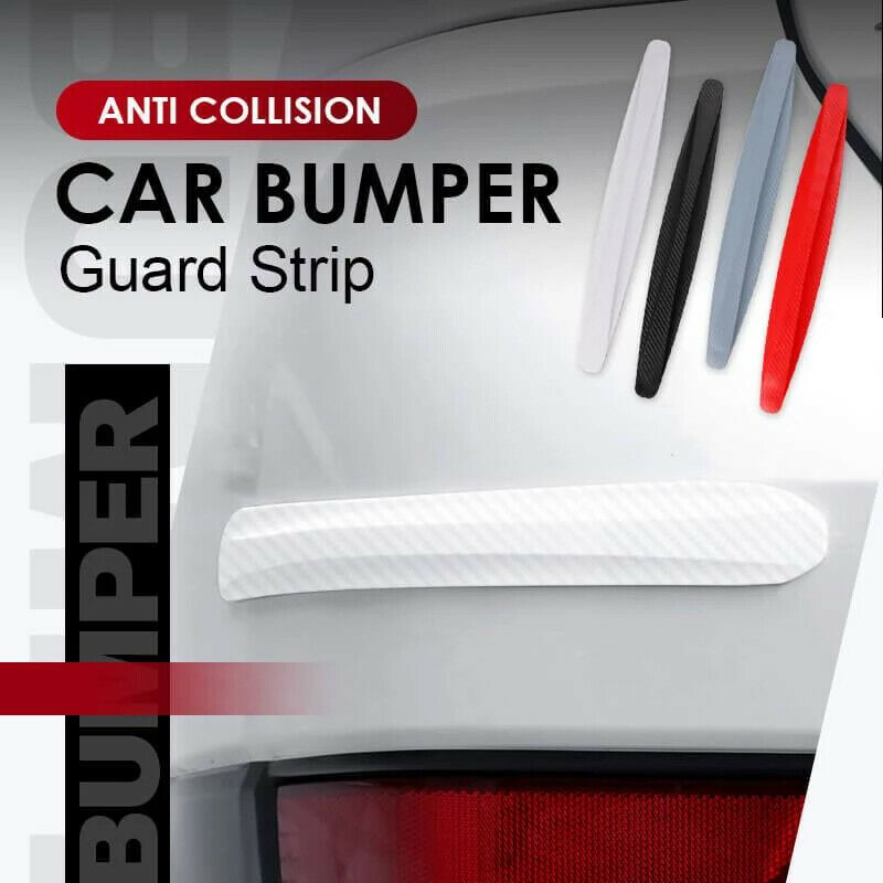 2x Universal Car Auto White Anti-rub Strip Bumper Body Corner Protector Guard