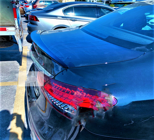 Mercedes E Class E63S AMG Style W213 Carbon Fibre Boot Lip Spoiler 2020 plus