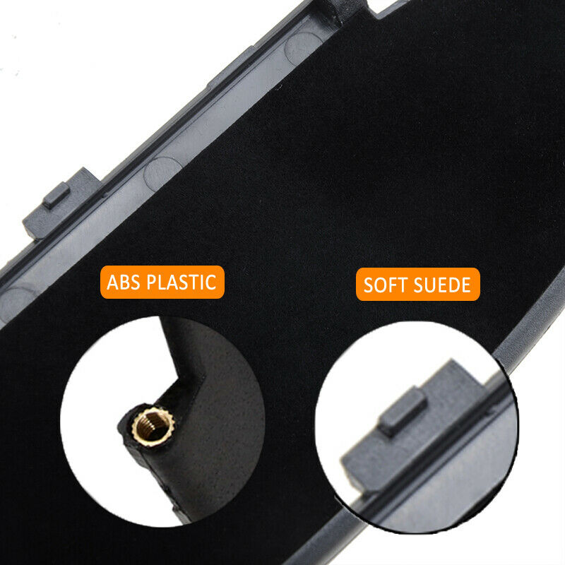 Pair Black Sun Visor Mirror Cover Base For Porsche 911 Boxster Cayman 996 997