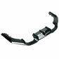 FOR BMW M2 F87 GLOSSY BLACK REAR DIFFUSER SPLITTER VALANCE 3PC MTC STYLE 2015+