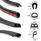 3M Car Door B Shape Rubber Seal Strip Insulation Weatherstrip Sealing Trim