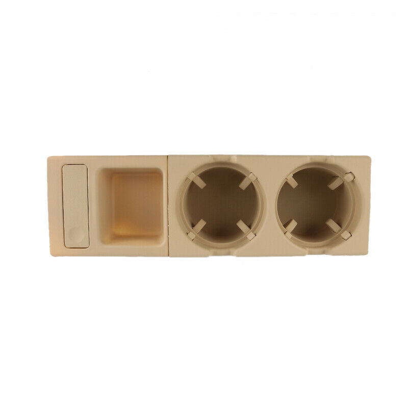 Beige Center Console Cup Drinks Holder+Coin Storage For BMW 3 Series E46 99-06